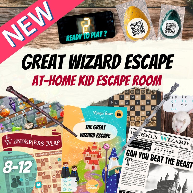 Wizard Escape Room Kit for Kids