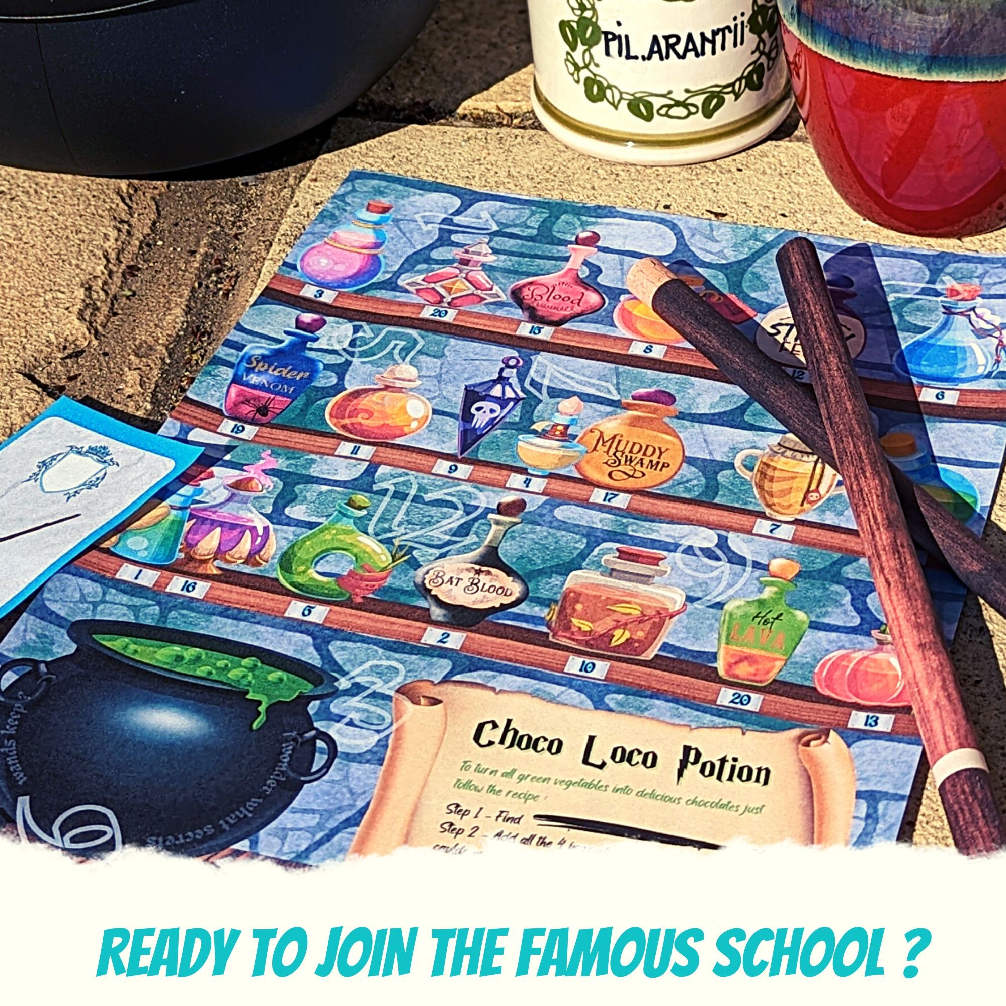 Wizard Escape Room Kit for Kids Family Printable Game & Kid Diy Escape