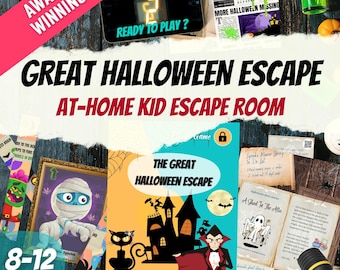Kit de Escape Room de Halloween: Juego familiar espeluznante (imprimible)