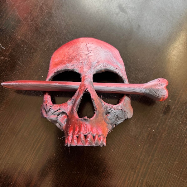 Skull Hair Pin 3D Print