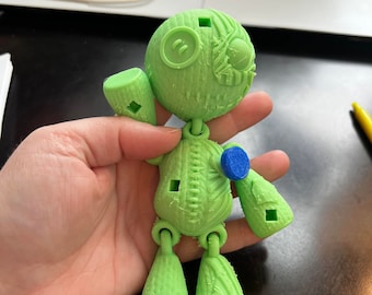 3D Printed Articulated Voodoo Doll