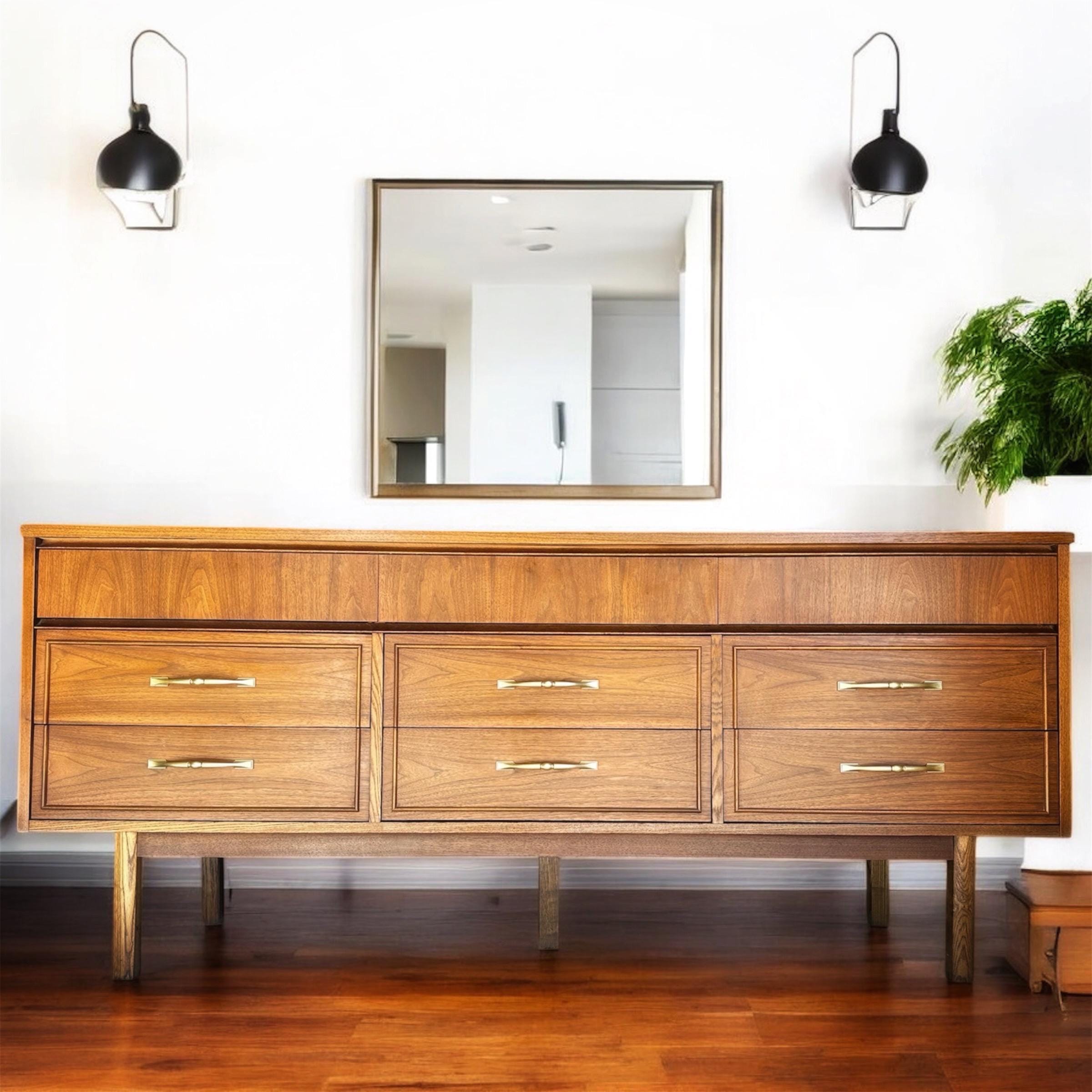 Mcm 9 Drawer Dresser - Etsy