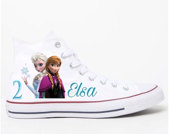 Frozen shoes, personalized converse, Elsa & Ana , many sizes available,