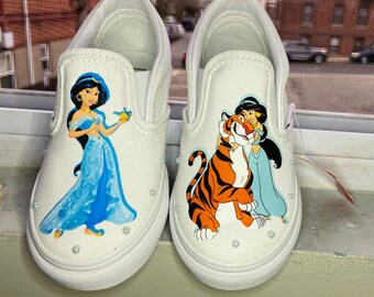 Princess Jasmin Personalized Vans Shoes, many sizes