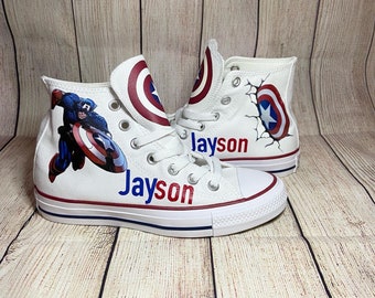 Captain America shoes, converse many sizes available