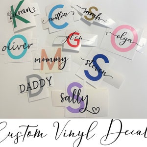 Custom Permanent Vinyl Decals | Great for Glassware such as Mugs, Wine Glasses, Tumblers, Plastic Cups | Permanent Adhesive | Gift Idea