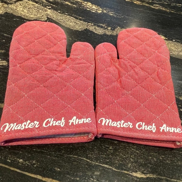 Personalized Oven Mitts | Custom Oven Mitts | Gift Idea | Potholders