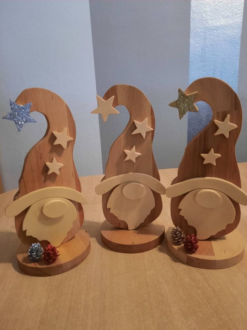 Weihnachten Gnom Zwerg Elf Holzdeko 1 aus 3 Weihnachtself Etsy.de