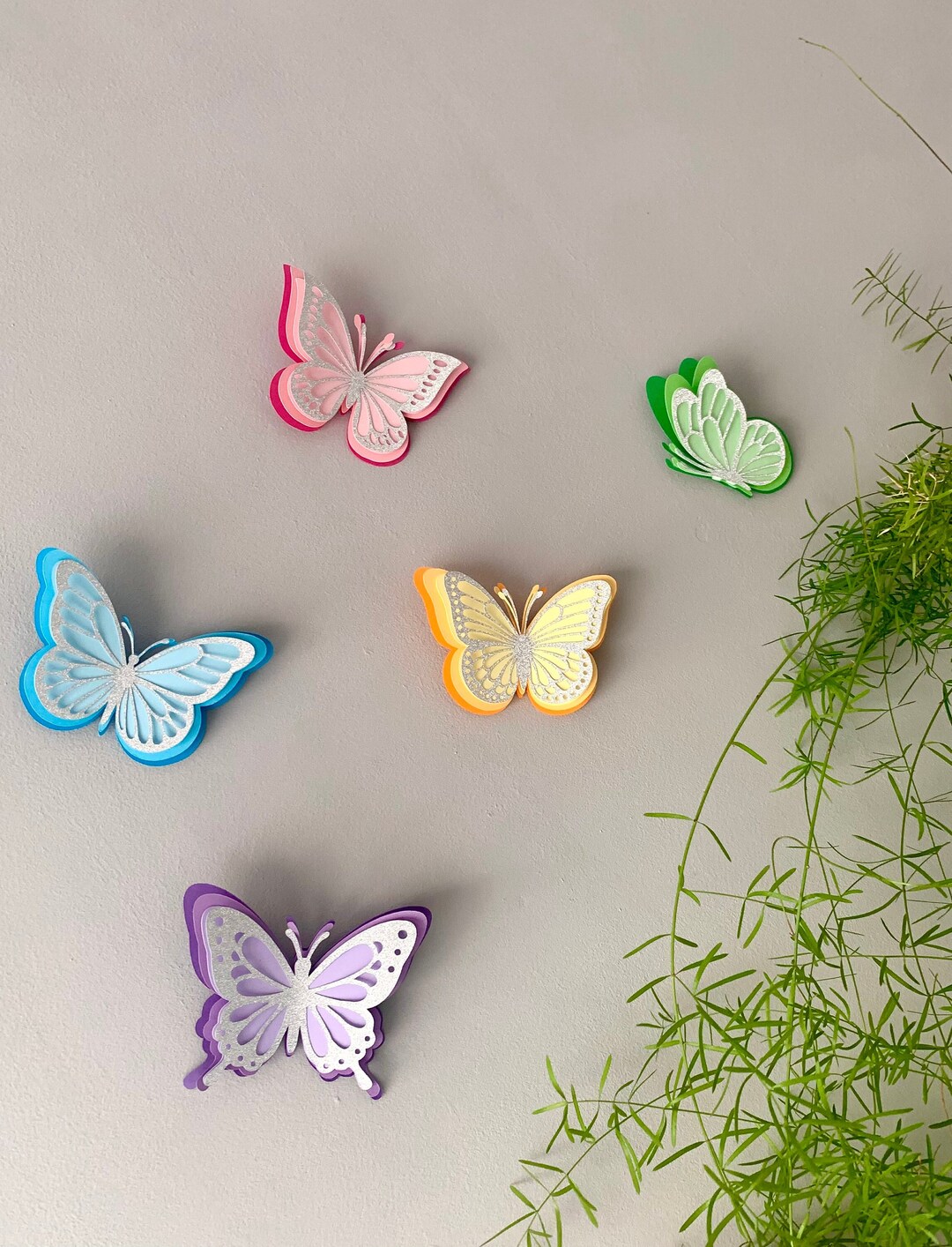 Butterflies, Wall Decoration, 3D Paper Butterflies, Wall Stickers