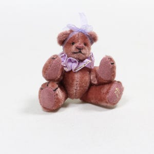 Oso miniatura Gund Barton's Creek, Rose, osito de peluche vintage de colección. Edición limitada rara.