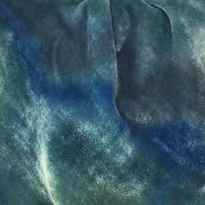French Blue Hand Dyed Velvet