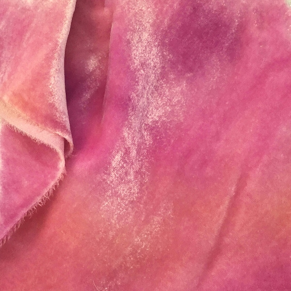 Cabbage Rose Hand Dyed Velvet