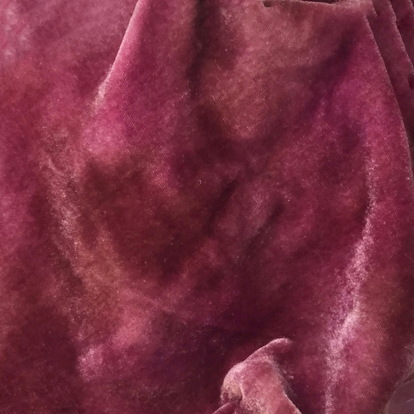 Raspberry Hand Dyed Velvet