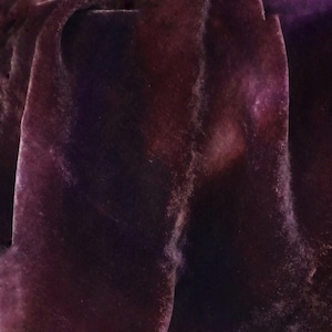 Plum Hand Dyed Velvet