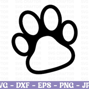 Dog paw print outline Svg, Dog svg, Dog T-shirt Designs, Dog Paw Vector, Dog Typography SVG, Dog Quotes SVG, Dog svg Cut file, svg cut file