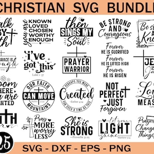 Christian Svg Dxf Png, Faith Svg Designs, Religious Quote Svg, Bible Verse Svg, Christian T-shirt Design, Waymaker Svg, Scripture Svg, Faith