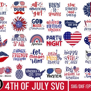 4th of July SVG Bundle,July 4th SVG, fourth of july svg, independence day svg, patriotic svg.