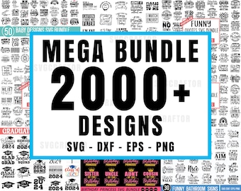 Mega Svg Bundle, Entire Shop Svg Bundle, Commercial Svg File, T-Shirt Designs SVG, Svg Files for Cricut, Silhouette Cut Files, SvgCraftor