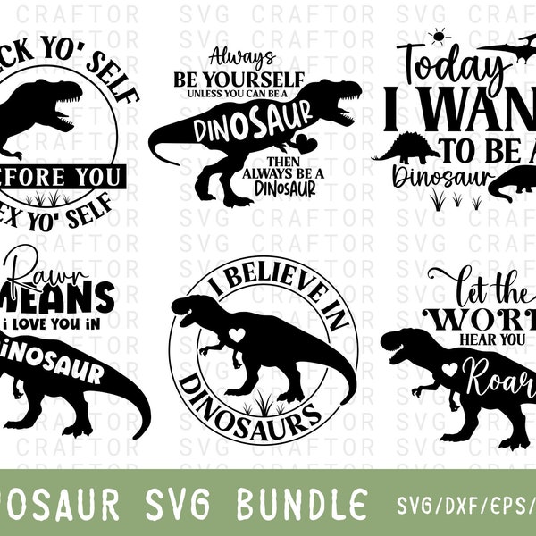 Jurassic Park Dinosaur svg Bundle, Birthday Pack, Jurassic park, kids dinosaur svg, t-rex svg, Dinosaur Bundle svg for Cricut And Silhouette