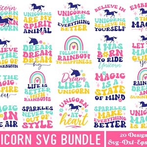 Unicorns SVG Bundle, Magical SVG Bundle, Unicorns SVG, Unicorn Quotes Svg, Unicorn Birthday Svg, Cute Unicorn Svg, Svg Cut File, Svg bundle