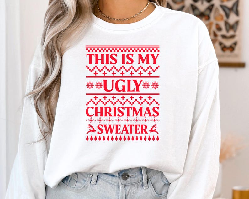 Ugly Christmas Sweater SVG Bundle: Cricut & Silhouette Designs (digital ...