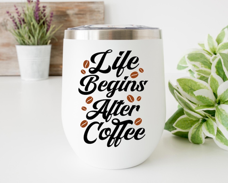 Funny Coffee Quotes SVG Bundle: Caffeine Queen, Coffee Lover (Digital Download) image 10