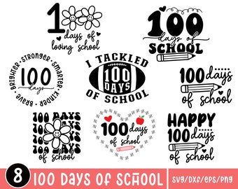100 jours d'école SVG, 100 jours d'école modèles, enseignant SVG, 100e école SVG, svg d'école, svg de chemise d'école, svg de chemises pour enfants, cadeau pour bientôt