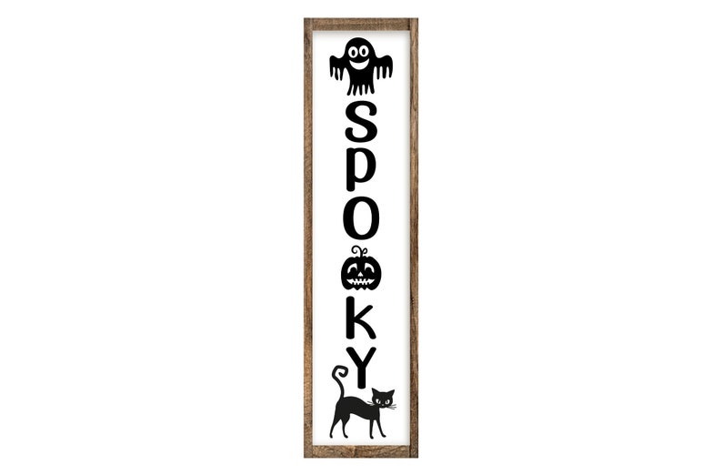 Halloween Porch Sign SVG Bundle: Spooky Welcome Designs (digital ...