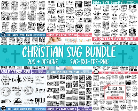 Christian SVG Mega Bundle: Scripture & Bible Verse Designs (Digital Download)