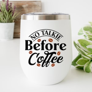 Funny Coffee Quotes SVG Bundle: Caffeine Queen, Coffee Lover (Digital Download) image 8