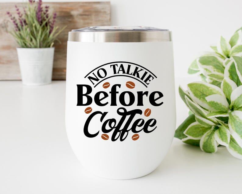 Funny Coffee Quotes SVG Bundle: Caffeine Queen, Coffee Lover (Digital Download) image 8