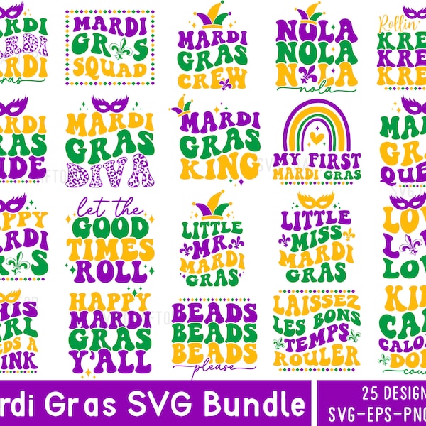 Retro Mardi Gras SVG Bundle, Mardi Gras Clipart, Mardi Gras SVG, Masquerade Carnival SVG, Mardi Gras Festival svg, Mardi Gras shirt design