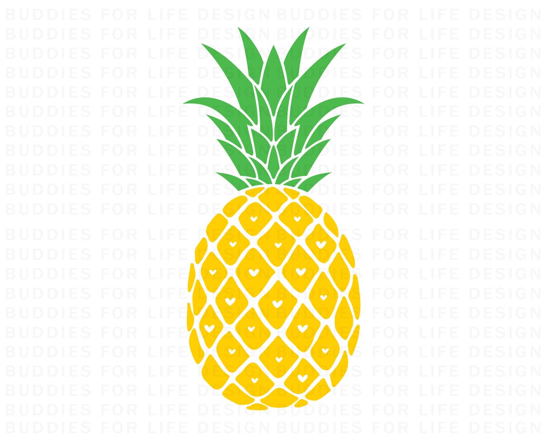 Pineapple SVG Clipart: Cricut & Silhouette Cut Files (digital Download ...