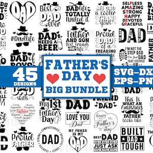 Fathers Day SVG Bundle, Dad SVG, Family svg, Best dad ever svg, Fathers Day gift, Happy Fathers Day, Papa svg, Daddy svg bundle, Svgcraftor
