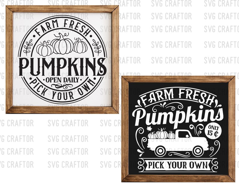 Rustic Fall Farmhouse SVG Bundle: Vintage Autumn Designs (digital ...