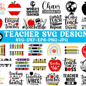 Enseignant Svg, Svg école, professeur Svg, professeur citation Svg, professeur vie Svg, retour à l'école, Svg crayon, éléments professeur Svg, svg