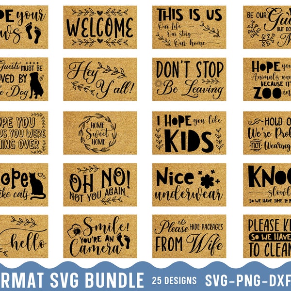 Doormat Svg Bundle, Doormat svg, Funny doormat svg, Door mat svg, Doormat Stencils, Doormat sayings svg, Doormat Sayings, Doormat cut files