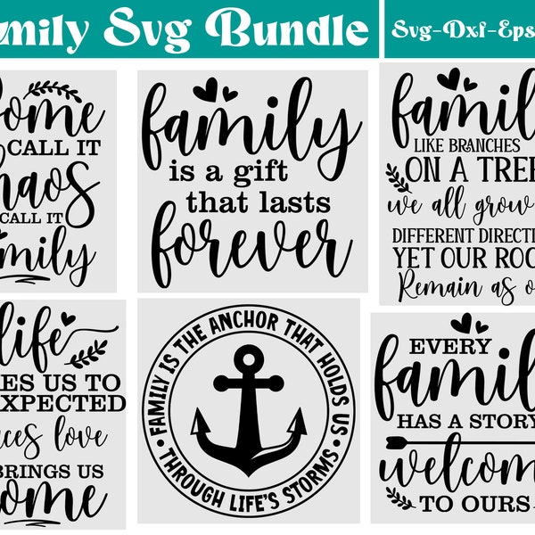 Family Sign Svg Bundle, Family Sign png, Family Wall Sign decor svg, Family Square sign svg, Family svg, Family Wood sign, Family Love sign