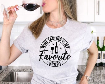 Wine Tasting Is My Favorite Sport SVG: Funny Wine Quote Designs (Digital Download)