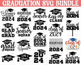 Graduation svg, Proud Graduate 2024 SVG, Senior 2024 svg, Class of 2024 svg, Graduation 2024 SVG, Graduation Cap svg, Cricut Cut Files