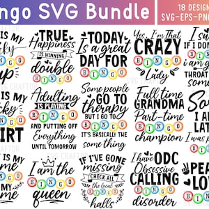 Bingo Svg Bundle, Bingo Design Bundle, Bingo Quotes SVG, Bingo Lady svg, Bingo Games svg, Bingo Queen svg, Bingo Cup svg, Bingo Shirt, Bingo
