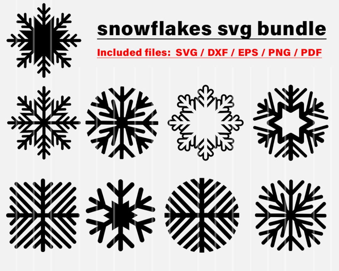 Snowflake Svg Router Snowflake SVG Bundle: Winter Cut Files (digital Download) - Etsy