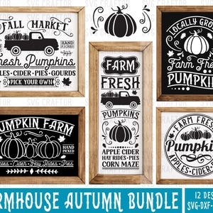 Rustic Fall Farmhouse SVG Bundle: Vintage Autumn Designs (Digital Download), Cricut File, SVGcraftor