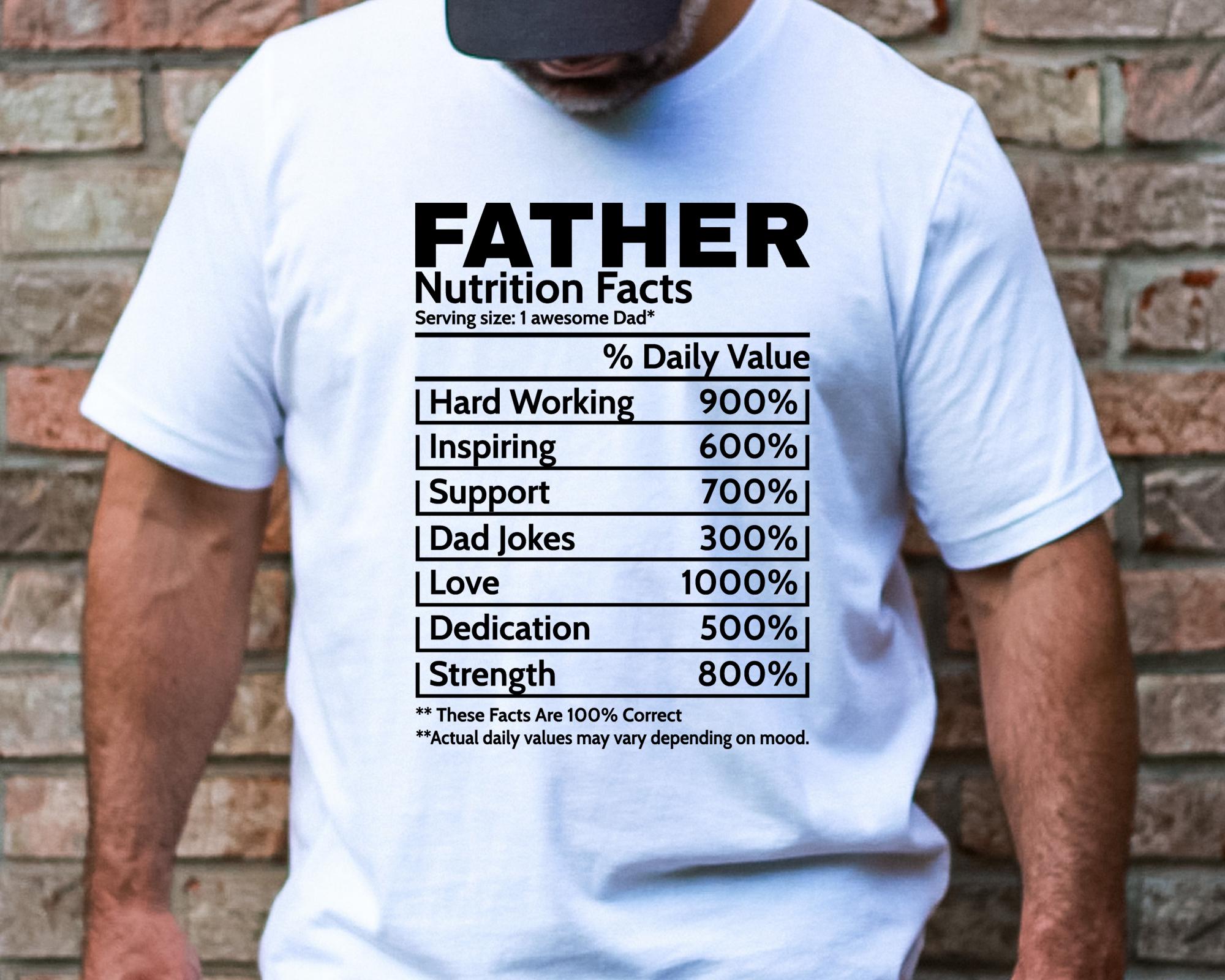 家族向け栄養成分表示SVGバンドル：Tシャツデザイン（デジタル 