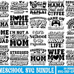 Homeschool Svg Bundle, Homeschool Saying Svg, Homeschool Mom Svg, Kids Homeschool Saying, Homeschool Teacher Svg, Funny Kids Svg, SvgCraftor