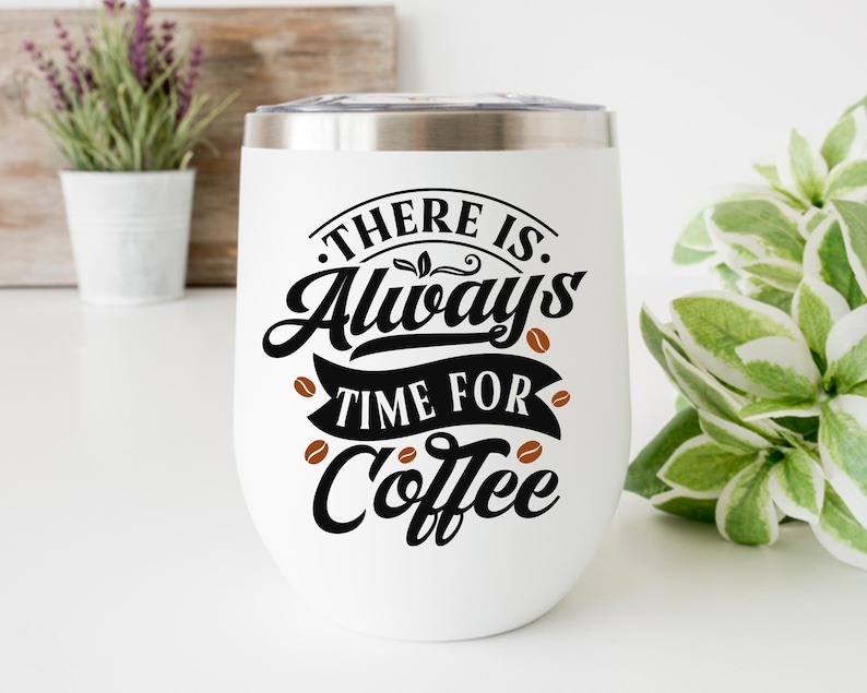Funny Coffee Quotes SVG Bundle: Caffeine Queen, Coffee Lover (Digital Download) image 4