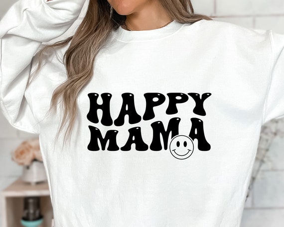 Happy Mama SVG PNG DXF, Mama Svg, Retro Mama Svg, Mom Svg
