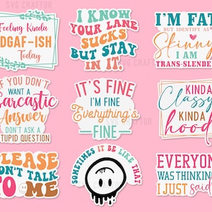 Sarcastische stickerbundel, png-sticker, sarcasme sticker png, grappige afdrukbare sticker, sarcastische citaten sticker, sarcastische svg png, sarcastische svg afbeelding 2
