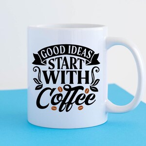 Funny Coffee Quotes SVG Bundle: Caffeine Queen, Coffee Lover (Digital Download) image 6