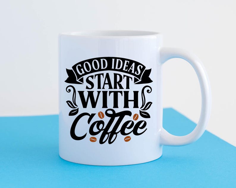 Funny Coffee Quotes SVG Bundle: Caffeine Queen, Coffee Lover (Digital Download) image 6